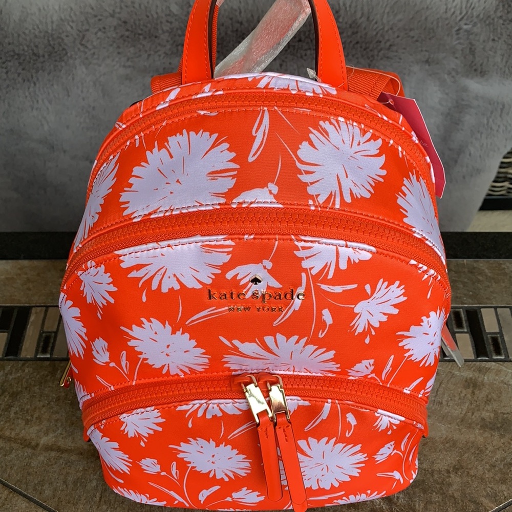 KATE SPADE MD BACKPACK Karissa Wld Blm Multi - Picture 5 of 17